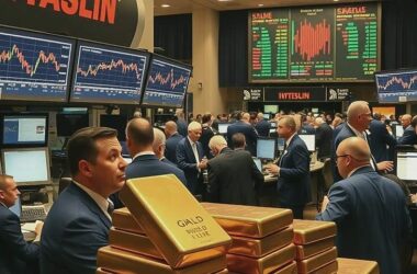 US Stock Markets Fall Over AI Fears See Gold Demand Surge