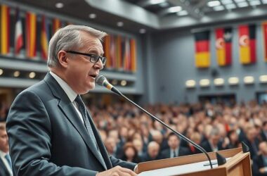 Merkel Shakes Up CDU Party Congress as Sepp Müller Praises 16-Year Leadership