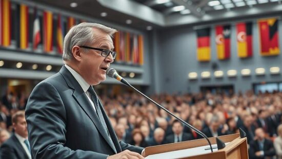 Merkel Shakes Up CDU Party Congress as Sepp Müller Praises 16-Year Leadership