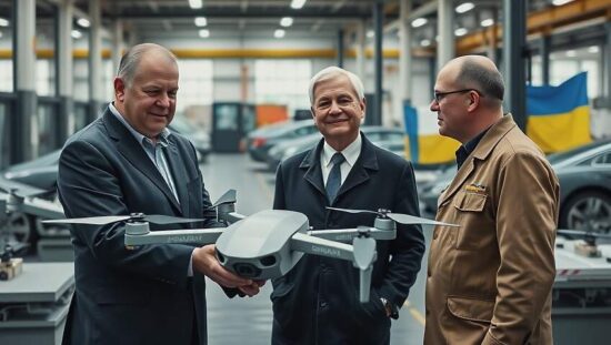 German Defense Minister Pistorius Presents First Quantum Drone to Ukraine’s President Selenskyj