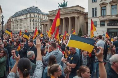 Thousands Rally in Berlin to Support Israel and US Air Strikes on Iran