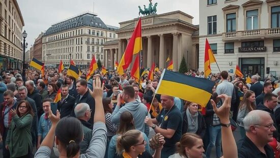 Thousands Rally in Berlin to Support Israel and US Air Strikes on Iran
