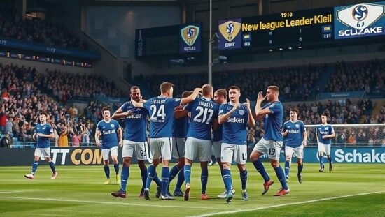 Schalke Reclaims Top Spot With 2-1 Win Over Kiel