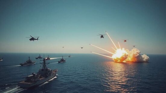 Iran Launches Rocket Exercises Towards Strait Of Hormuz