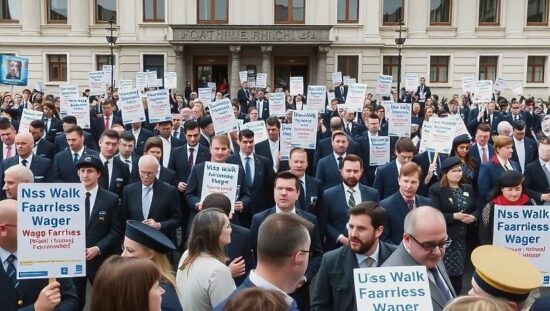 Over 100,000 NRW civil servants file wage protest against alleged non‑conform pay rules
