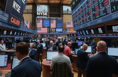 US Markets Split as Oil and Gold Prices Dive