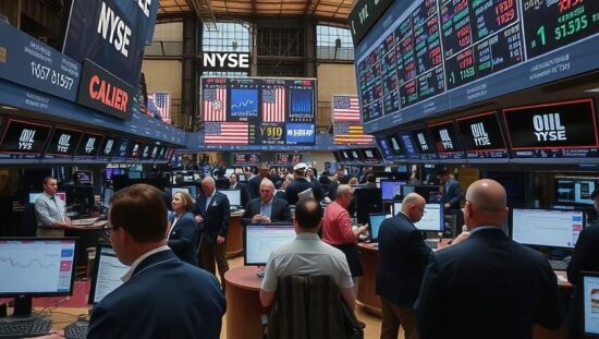 US Markets Split as Oil and Gold Prices Dive