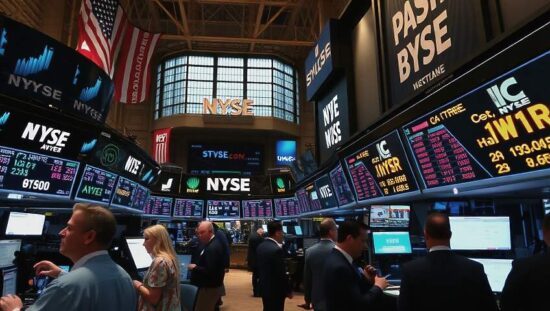 US Stocks Split on Wednesday as Labor Market Surges