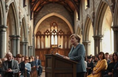 Angela Merkel Takes the Pulpit as Guest Preacher in Monastery Church