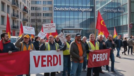 Verdi Union Satisfied With One-Day Strike at German Press Agency
