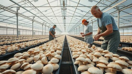 German Mushroom Harvest 2025 Grows 1 % to 78,400 Tons