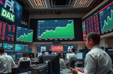 DAX Bounces into Green After Weak Start as ZEW Index Falls as Expected
