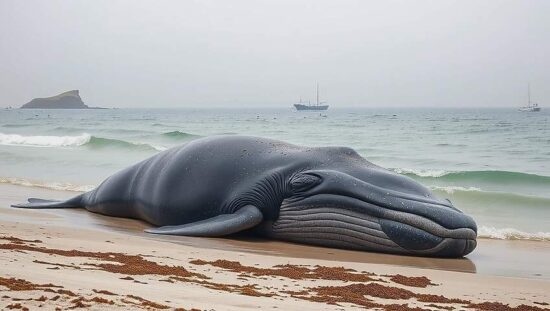 Humpback Whale Reensnared Along Baltic Coast