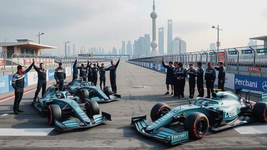 Mercedes Grab Twin Poles in China with Antonelli Leading Russell