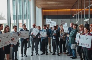 Verdi Calls All-Day Strike at dpa, 800 Workers Protest Today