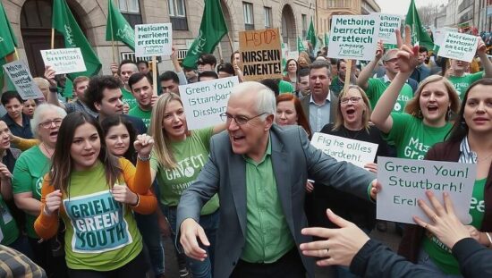 Green Youth Forces Stuttgart Mayor Boris Palmer to Leave Green Party Rally