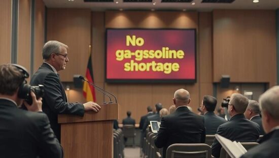 German Economy Ministry Rules Out Petrol Shortage