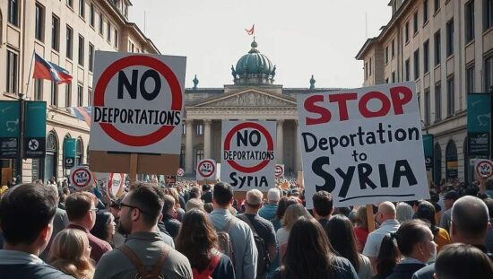 Germany’s Left Demands Nationwide Stop to Deportation of Syrians as Syrian Transition President Visits Berlin