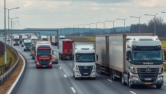 German Autobahn Toll Truck Traffic Rises 0.7% From January 2026 1.5% Above Same Month Last Year