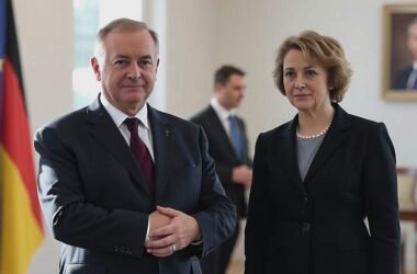 German Chancellor Merz Meets EU Parliament President Metsola in Berlin