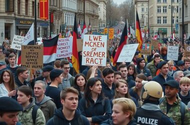 Germany's Students Take to Streets Nationwide Protest Military Service Plans