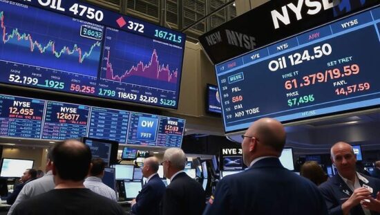 US Stock Markets Rise as Oil Prices Turbulent