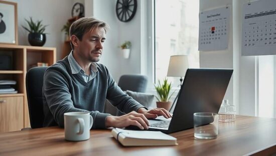 German Home‑Office Share Steady at 24.3 Percent of Workers in February