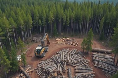 German Logging Drops Significantly Wood Harvest Halved by 2025