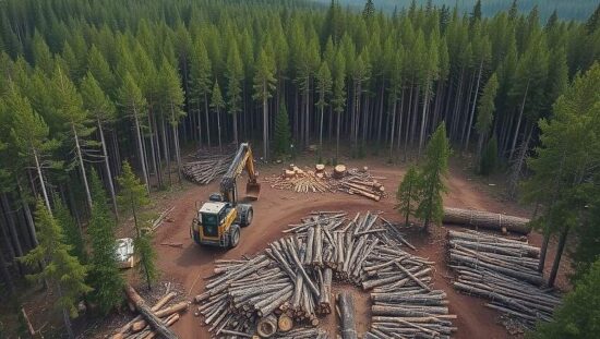 German Logging Drops Significantly Wood Harvest Halved by 2025