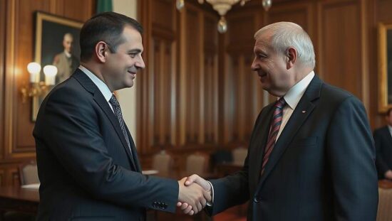 Selenskyj Meets Merz for Government Consultations at Chancellery