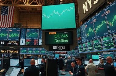 US Stocks Rise as Oil Prices Plunge
