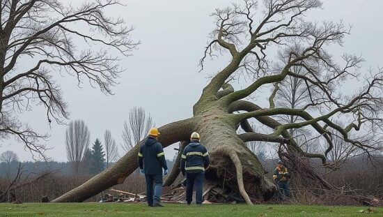 Tree Fall Injures Multiple People Near Flensburg
