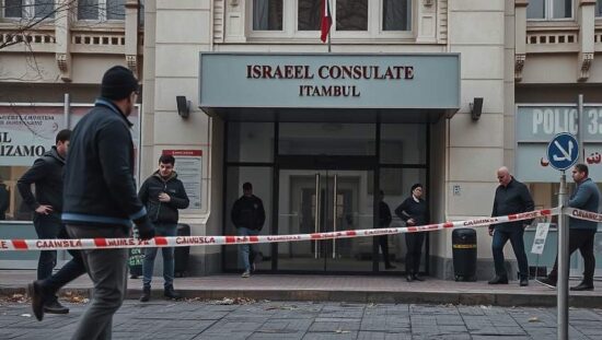 Shots Fired Outside Israeli Consulate in Istanbul