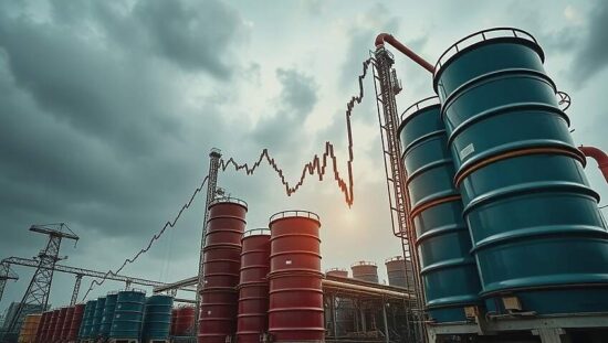 Dax Drops Oil and Gas Prices Soar