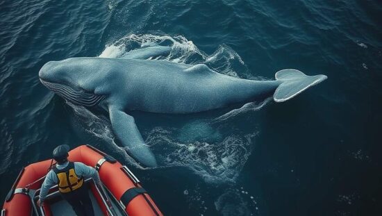 Stranded Bowhead Whale Released Back into North Sea Waters