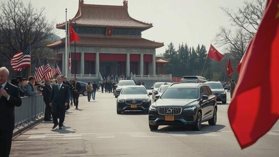 Trump Arrives In Beijing For Highly Anticipated State Visit