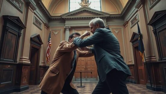 Courtroom Chaos Defendant Attacks Prosecutor in Hanau