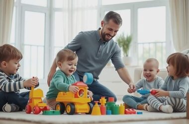 European Dads Focus on Fun Free Play Versus Constant Caregiving Roles