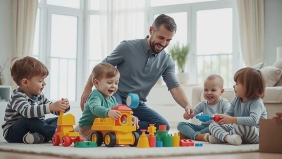 European Dads Focus on Fun Free Play Versus Constant Caregiving Roles